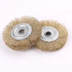 1PC 6 Inch 150mm Steel Flat Wire Wheel Brush For Rotary Tool Electric Abrasive Tools