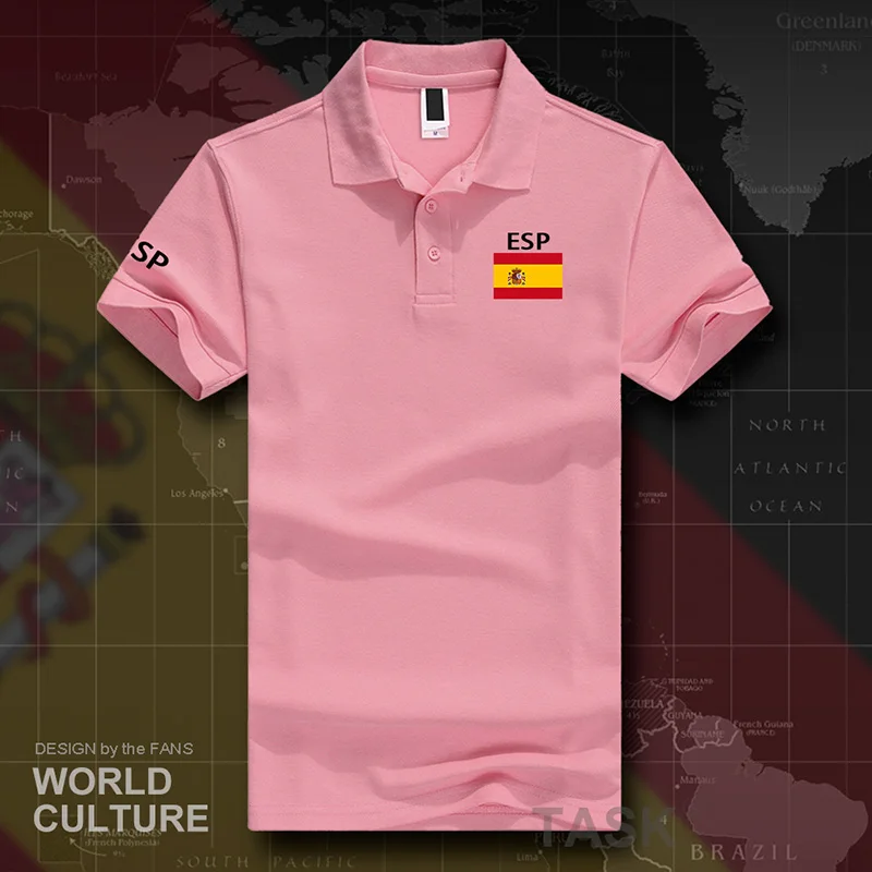 Kingdom of Spain Espana polo shirts men short sleeve white brands printed for country 2017 cotton nation  ESP Spanish Spaniard