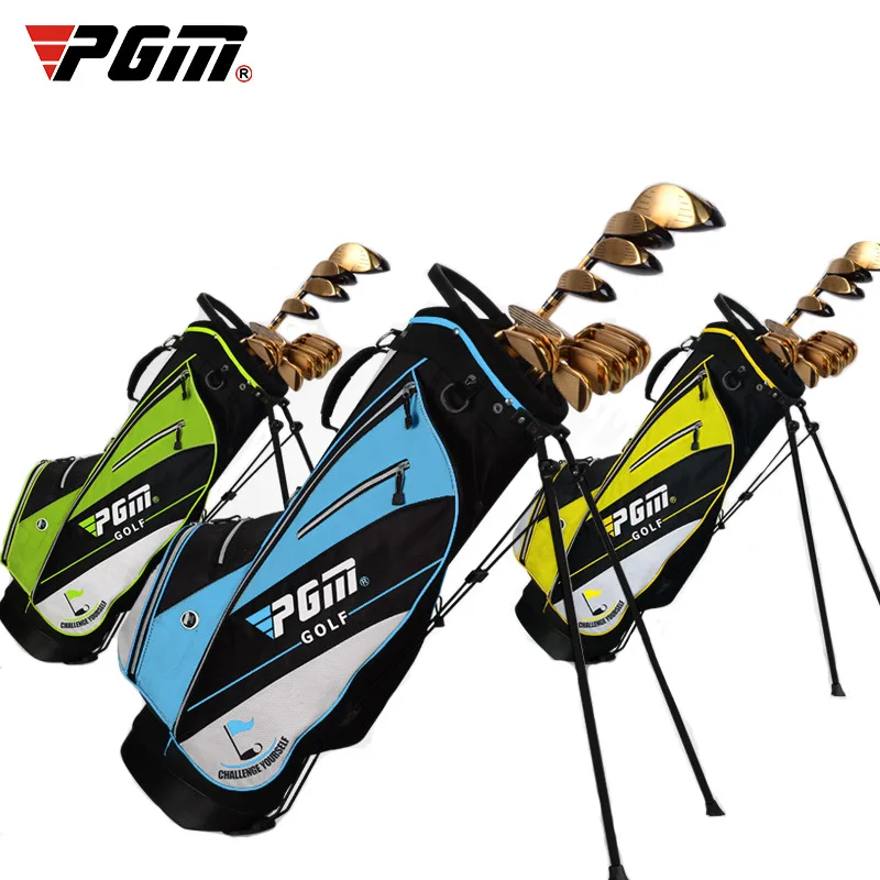 Ultra Light! PGM Golf Bag Waterproof Men Women Caddy Golf Cart Tripod Rack Stuff Golf Bag Women Bracket Gun Stand Bag 14 Sockets