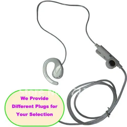 Freeship wholesale headphone for radio Fashionable Two-way Radio/Walkie Talkie Earpiece 2 wire Earpiece with PTT (Push to Talk)