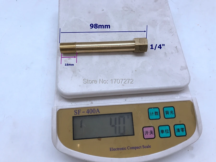 محول مقرنة نحاسية ملولبة 1/4 "1/8" ، آلة فتح الفم ، قالب تمديد الكابل