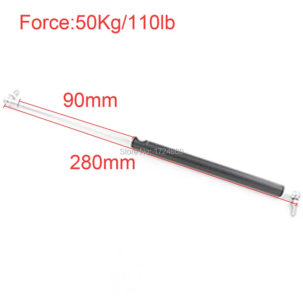 

50KG/110lbs Force 90mm*280mm Gas Spring Damper for Furniture Car 90mm Stroke Gas Spring Gas Strut Door 280mm Central Distance