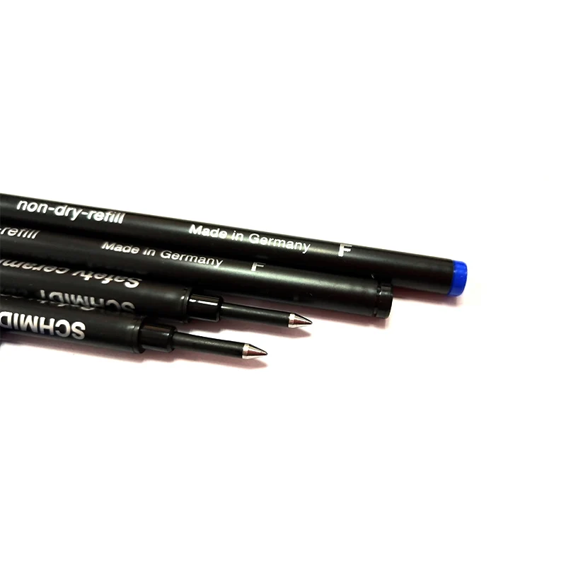 12PCS/LOT Ceramic RollerBall pen refill BLACK or BLUE Schmidt SRC 888 F executive stationery set student supplies
