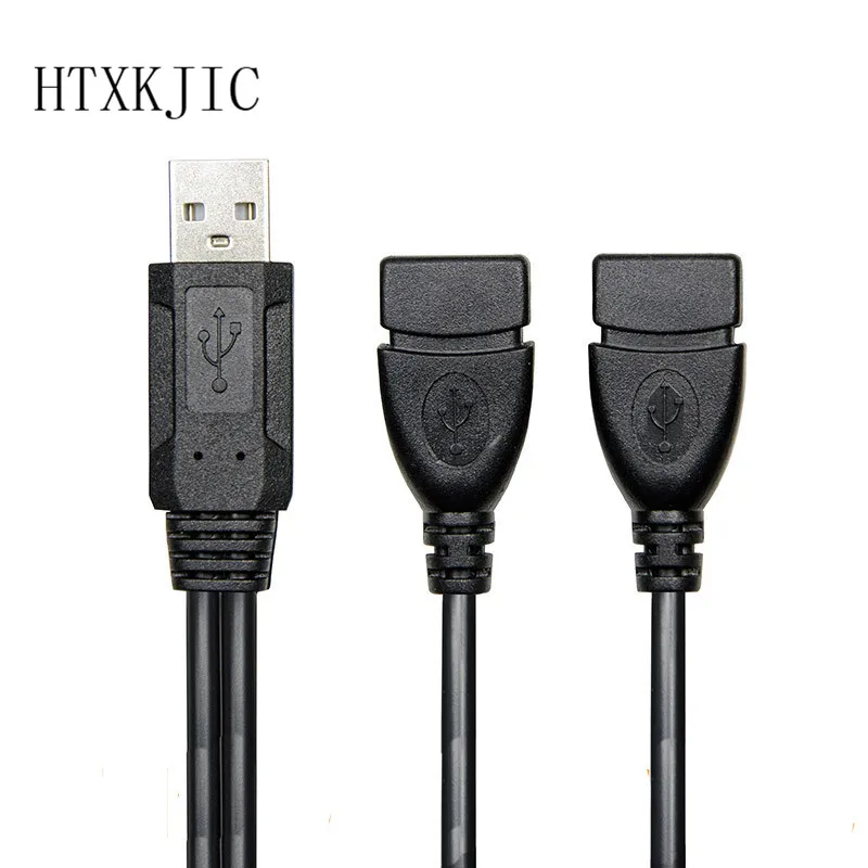 Кабель-разветвитель длиной 20 см с USB 2,0 «папа» на 2 порта USB «мама»