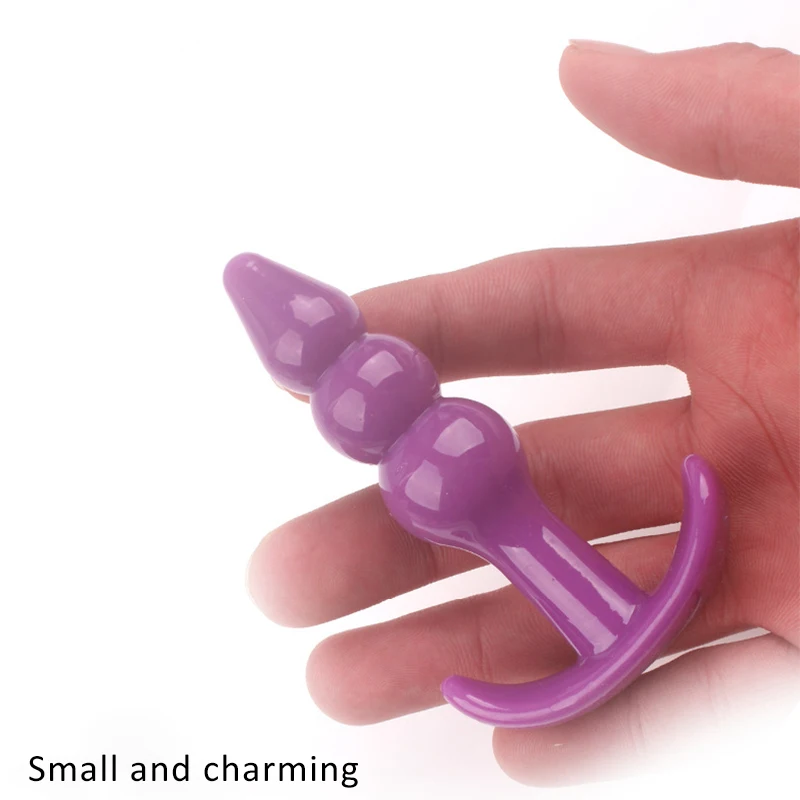 3Pcs/Set Comfortable Silicone Dildo Anal Plug Beads Butt Plug Anus Erotic No Vibrator Sex Toys For Women Women Gode Adult Games