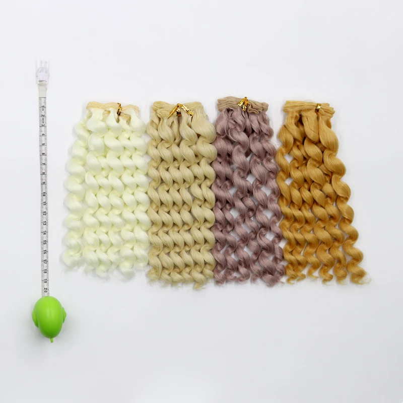 Msiredoll bjd wig Accessories 1piece 20*100CM doll hair for 1/3 1/4 1/6 1/12  Curly doll hair bjd wig diy Free shipping