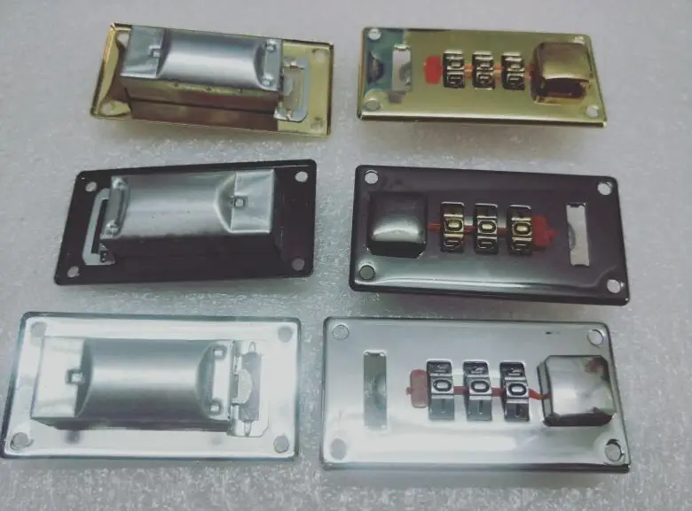 Candado de combinación de equipaje, caja de cuero A4, cerradura de combinación, caja de madera de aleación de zinc, caja de herramientas