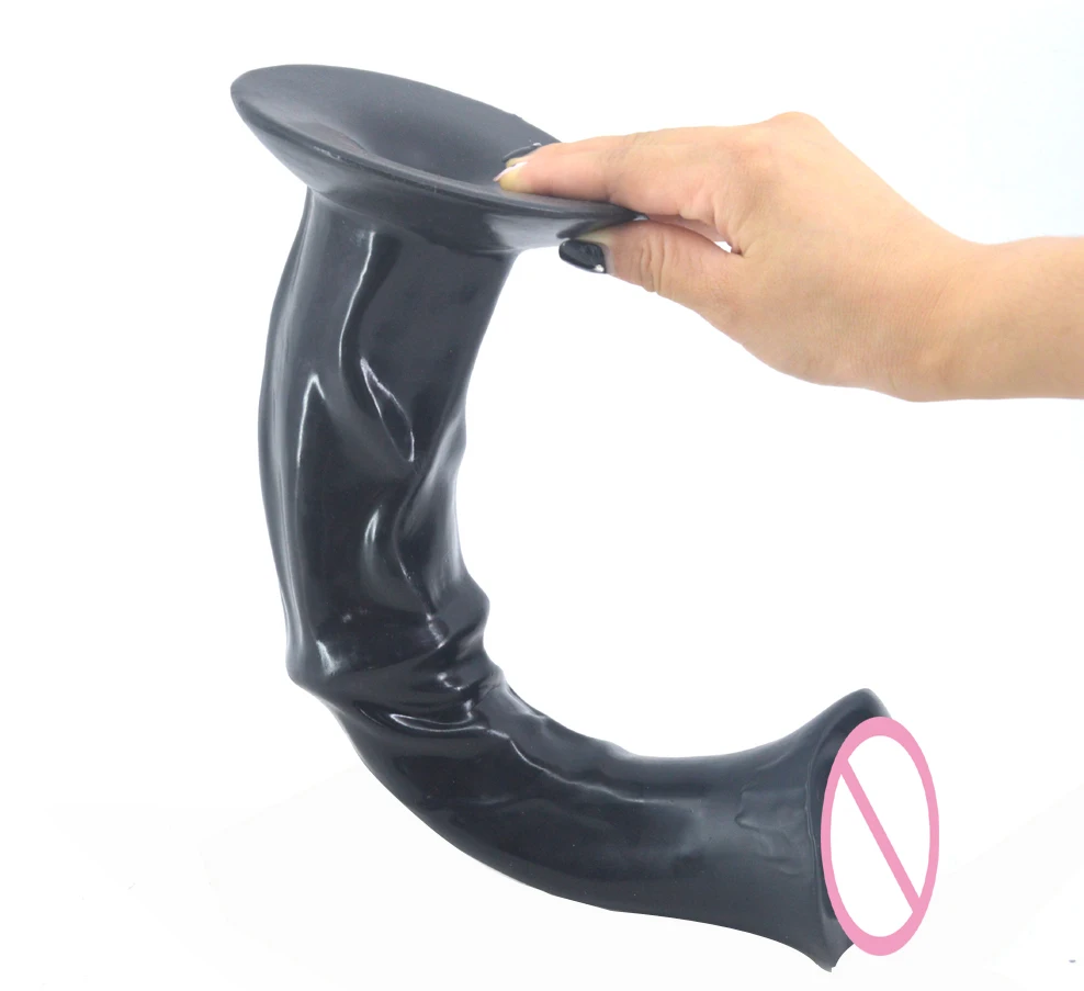 FAAK 13.8 inch huge penis animal horse dildo dick with strong suction cup ribbed big sex toys for women flirt sex products hot