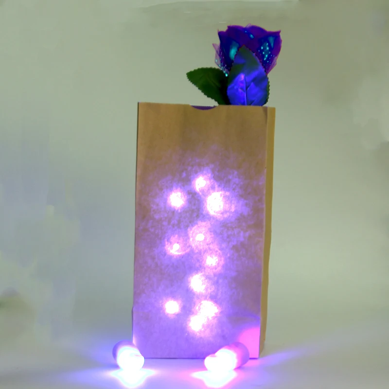 Bag O Lites (Red And Blue ) Magic Tricks Toys Including D\'Light Fingers And Rose Flowers Stage Light Lovers Couples Maigc Props
