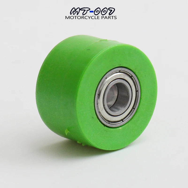 8mm/10mm Drive Chain Pulley Roller Slider Tensioner Wheel Guide For Pit Dirt Street Bike Motorcycle Atv Racing bike GREEN