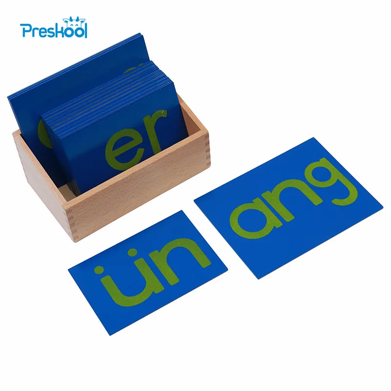 

Baby Toy Montessori Sandpaper Letters Chinese Vowel with Box Early Preschool Brinquedos Juguetes