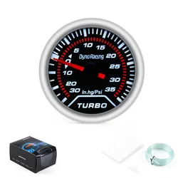 Dynoracing 2 inch 52mm Car Smoke Lens Turbo Boost Gauge Psi Display Turbo Boost Meter Car Meter BX101226