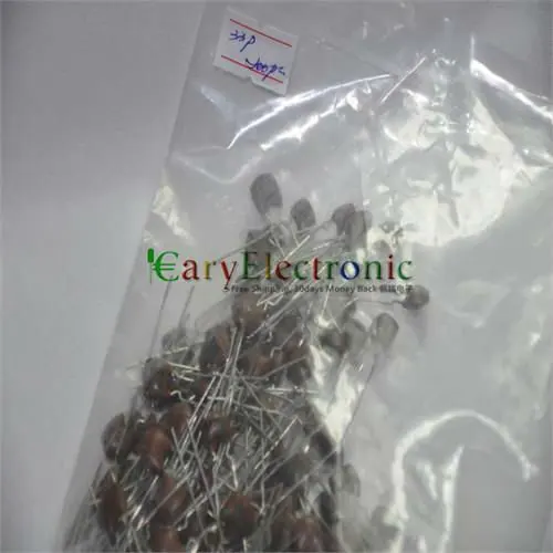 ขายส่ง200ชิ้นยาวนำเงินใหม่MICAตัวเก็บประจุ33pF 500โวลต์สำหรับกีตาร์เสียงแอมป์หลอดเสียงส่วนDIYจัดส่งฟรี