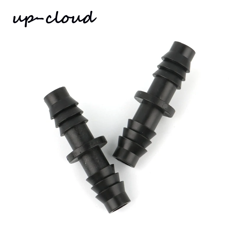 30pcs 3/8 inch Barbed Double Way Connector 8/11mm Garden hose Micro Drip Irrigation System Watering Tube Joint Pipe Adapter