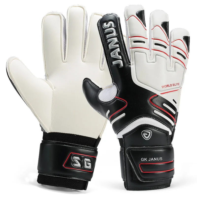 Janus latex finger protective 5~10 size football goalkeeper gloves men soccer gloves godie