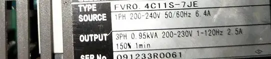 

Used in good condition Frequency converter FVR0.4C11S-7JE