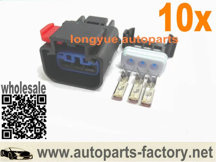 

Longyue 10pcs 3 Way Repair Connector Accessories For Chrysler Dodge Jeep Speed Sensor VSS 3 Terminal