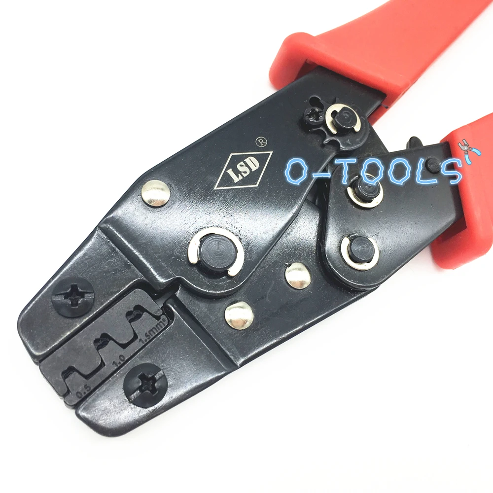 Professional pin terminal crimping tool 20-16AWG for non-insulated open plug-type connector 0.5-1.5mm2 HS-48B