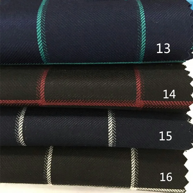 The spring and autumn Plaid Wool Suit Fabrics imported wholesale handmade DIY wide leg pants for men and women