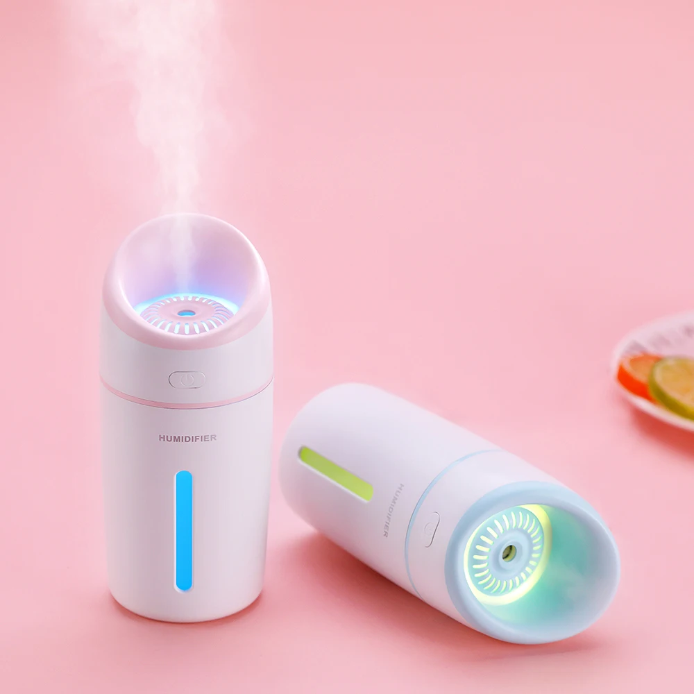 320ML Ultrasonic Air Humidifier Aroma Diffuser with Colorful LED Night Light for Home Car Mini USB Purifier Mist Maker Fogger