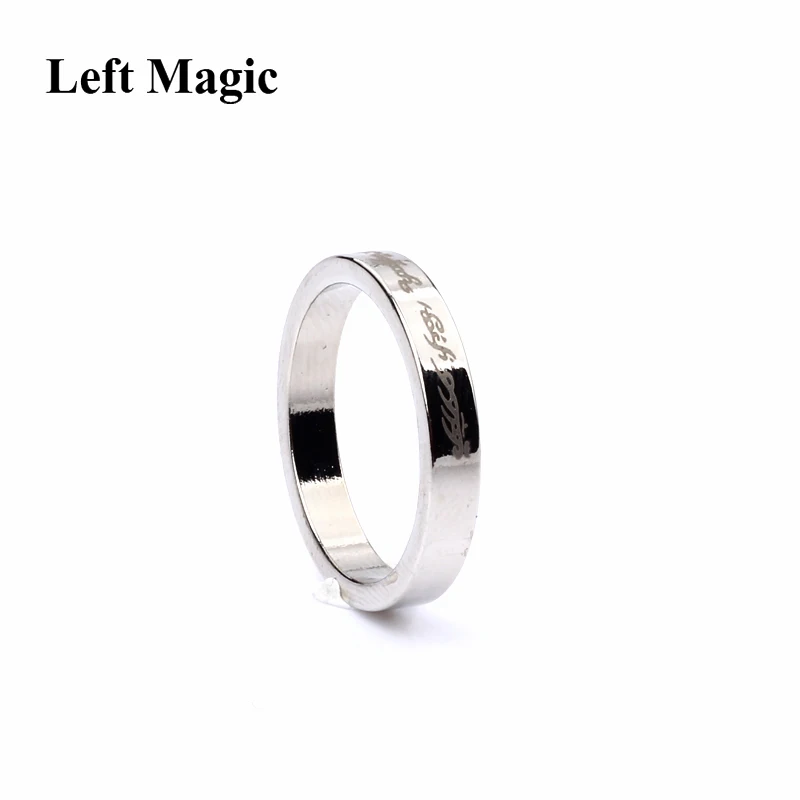 1 Pcs 2018 Mini Silver Strong Magnetic Magic Ring Magnet Coin Magic Tricks Finger Decoration Magician Ring 18/19/20/21MM Size