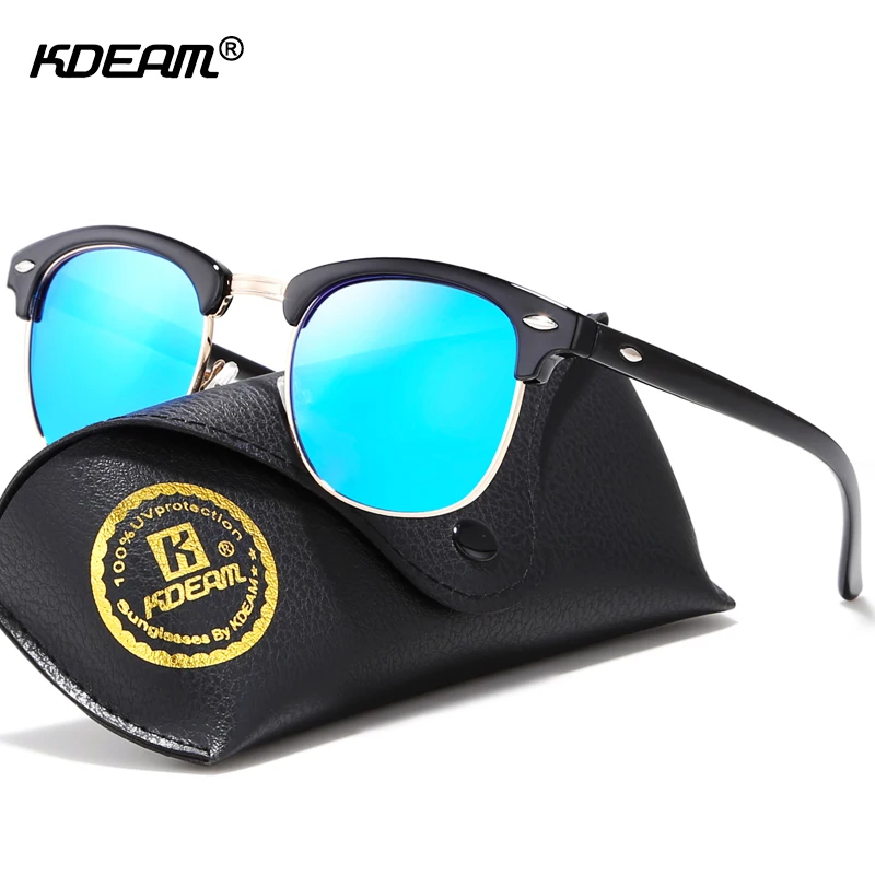 KDEAM Iconic Eyewear Polarized Sunglasses Worldwide Sun Glasses Mirrored Shades Absolute Essential For Men Women with Case