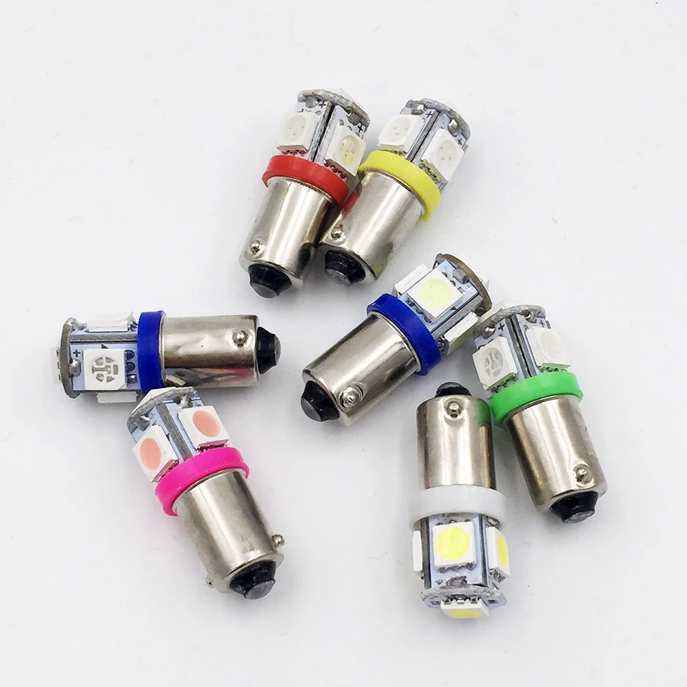 YSY 1000 шт BA9S T4W H16W SMD СВЕТОДИОДНЫЙ 5smd 5 Светодиодная лампа для внутреннего интерьера le9s 5SMD 5050 3 чипа 12 В/24 В