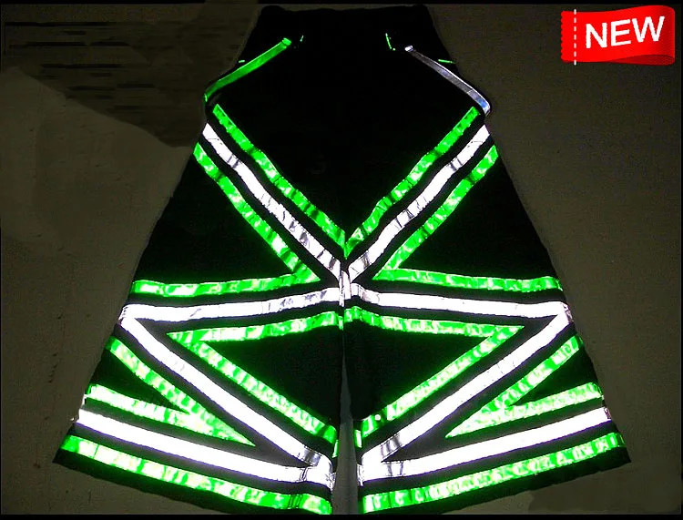 Triangle Melbourne Shuffle Pants Fluoreszierend DJ PHAT Raver Ore Techno Hardstyle Tanz Hose Reflective Trousers NEW