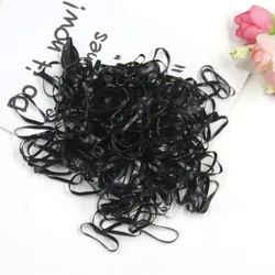 Elastic Silicone Hair Bandas para Meninas, Gomas para Mulher, Headband de Borracha Scrunchy, Acessórios de Cabelo para Crianças, Sobre 100PCs, 1000PCs