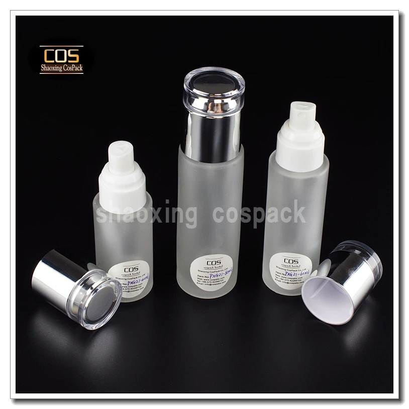 

wholesale PXG21 60ml glass refillable spray bottle, 2oz frost glass atomizer spray bottles, 60ml round glass beauty spray bottle