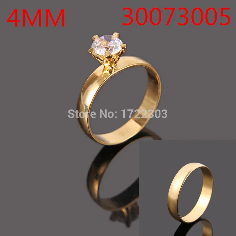 Bangrui Fashion Wedding Ring for Couples Inlay CZ Zirconia Engagement Jewelry Finger Rings