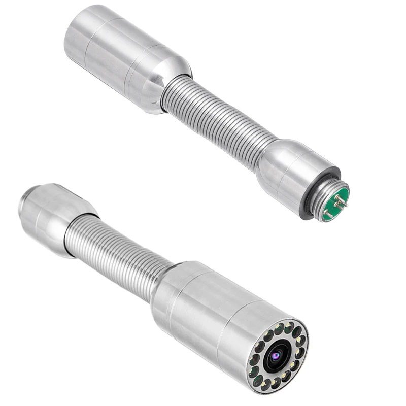 Diameter 23mm Stainless Steel Pipe Inspection System Camera Head With 12Pcs LED Lights for Pipe Inspection Camera System