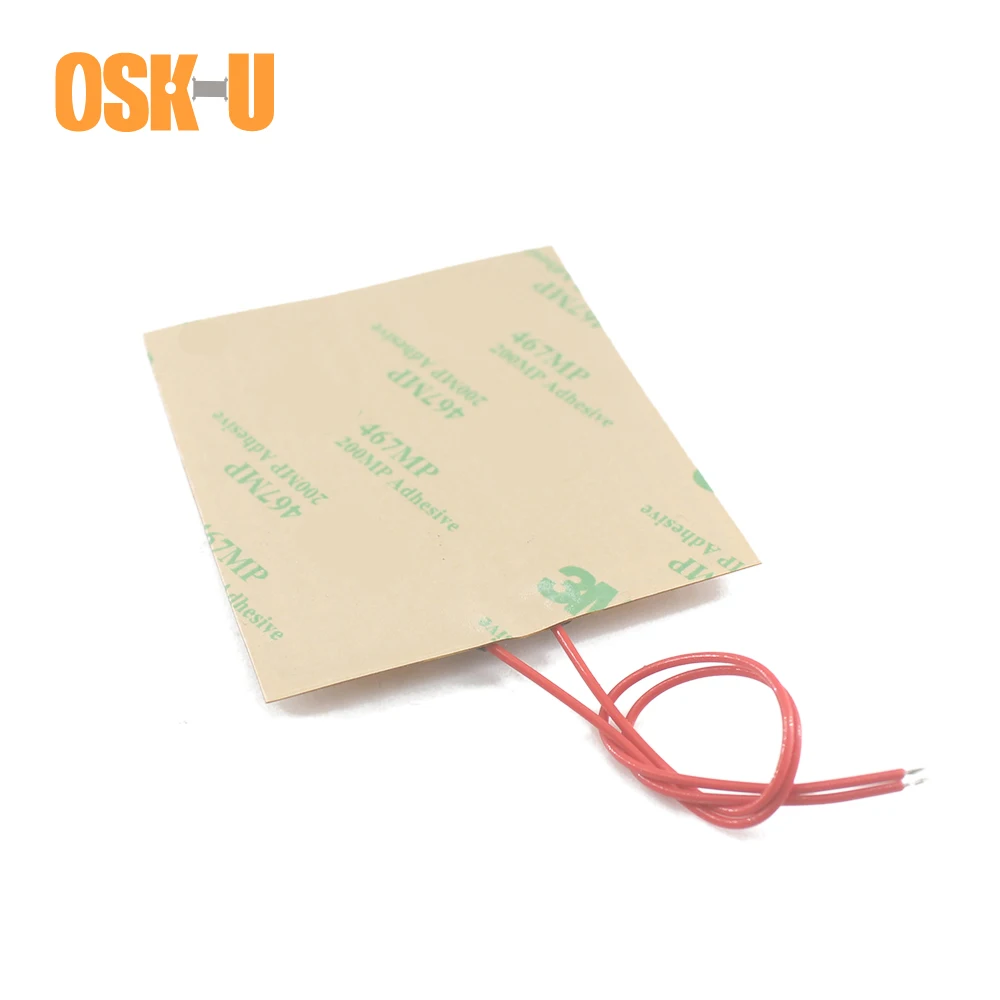 Calentador de película de poliimida, calentador eléctrico Flexible, anticongelante, 0,15-0,3mm de espesor, 12V