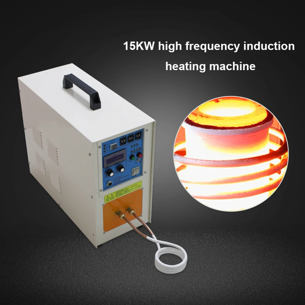 15KW 30-100KHZ High Frequency Induction Heater Machine Quenching Equipment Small Melting Furnace 220v/110v