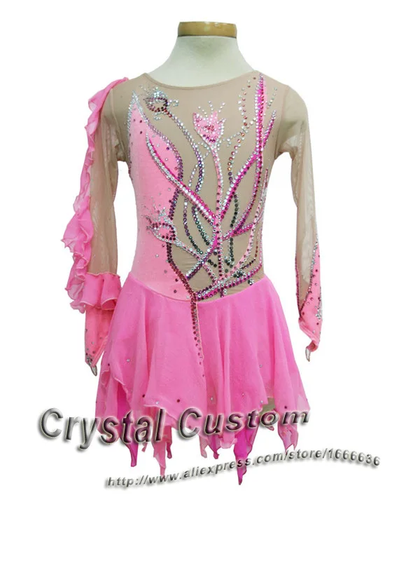 Custom Figure Skating Dresses For Women Spandex New Brand Vogue Figure Skating Competition Dress For Women DR2524