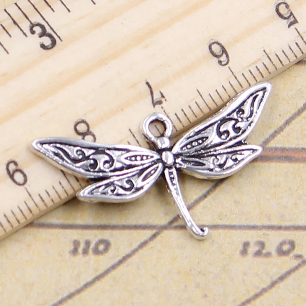 20 sztuk Charms ważka 31x18mm tybetański srebrny kolor wisiorki antyczne tworzenie biżuterii DIY Handmade Craft wisiorek