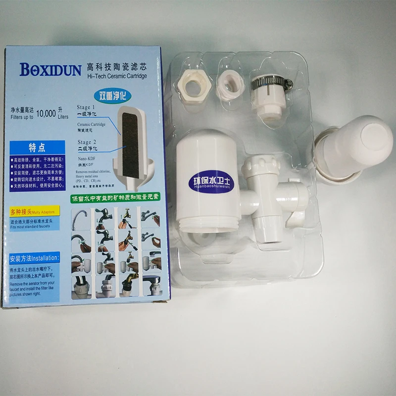 Tap Fauce Acqua Filtro con Cartuccia Ceramica Rubinetto Acqua Depuratore D'acqua Per Rubinetto Della Cucina filtro de agua