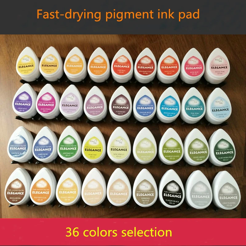 

(10 pieces/lot)water drop shape decorating Water pigment inkpads for stamping