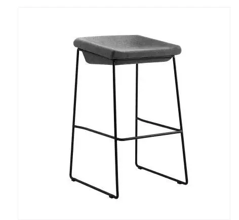 Nordic bar stool modern minimalist home wrought iron industrial wind coffee restaurant mobile phone shop high stool bar stool