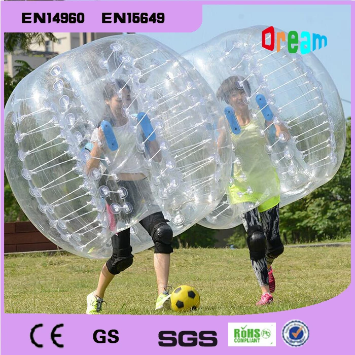 Free Shipping 0.8mm 100%PVC 1.7m Inflatable Bubble Soccer Ball Bubble Football Bumper Ball Bubble Soccer Body Zorb Ball