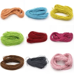 10 Meter 1mm Waxed Cotton Beading Cord Rope Threads For Making Bracelet Necklace Jewelry Decorative Handcraft Accessories