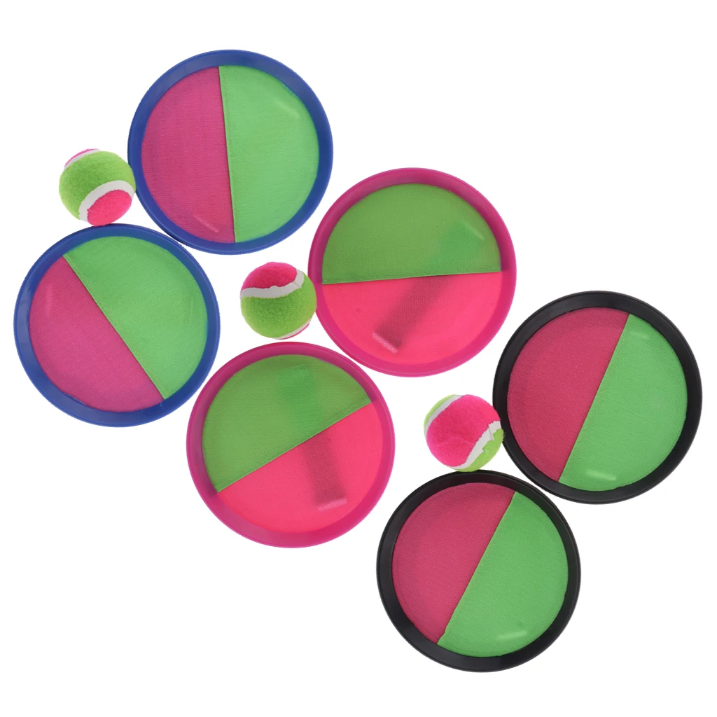 

Уличная спортивная игра с липким мячом, маленький тканевый мячик, ракетки с мячом, яркие цвета для детей, малышей, взрослых, играющих на пляже