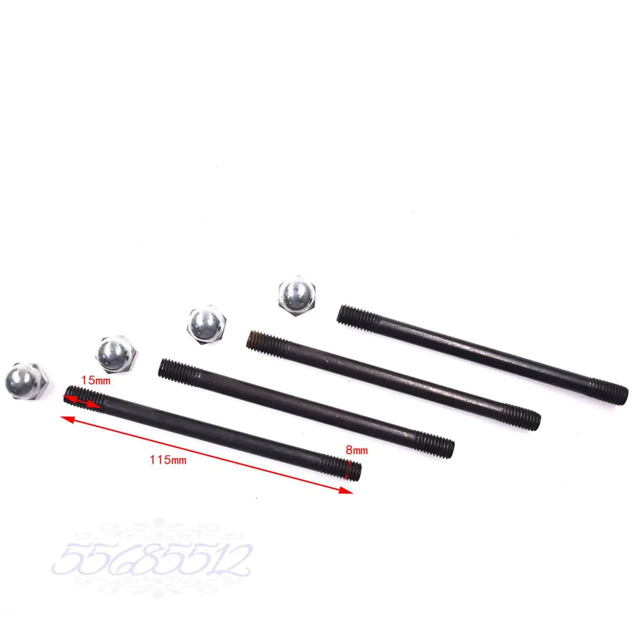 1*Cylinder Head &1 *Cylinder & 4x Screws Fit 80cc Motorized Bicycle Bike