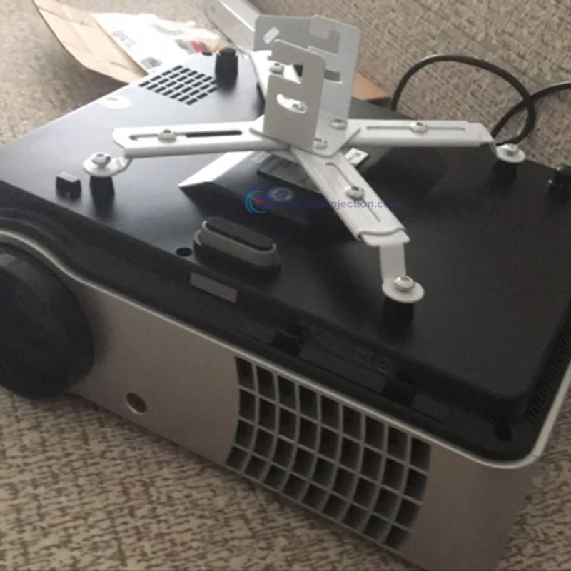 Universal Projector Ceiling Mount 43 To 65cm Working Distance for HD LCD LED 3D Beamer Wall Bracket Hanging White Color