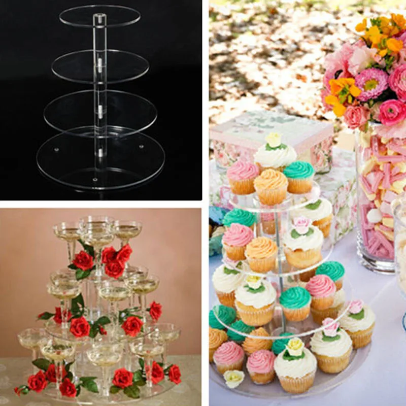 2 GÂTEAU NIVEAUX Stand Gâteau Plateau Cupcake Stand Des Tours De Petit