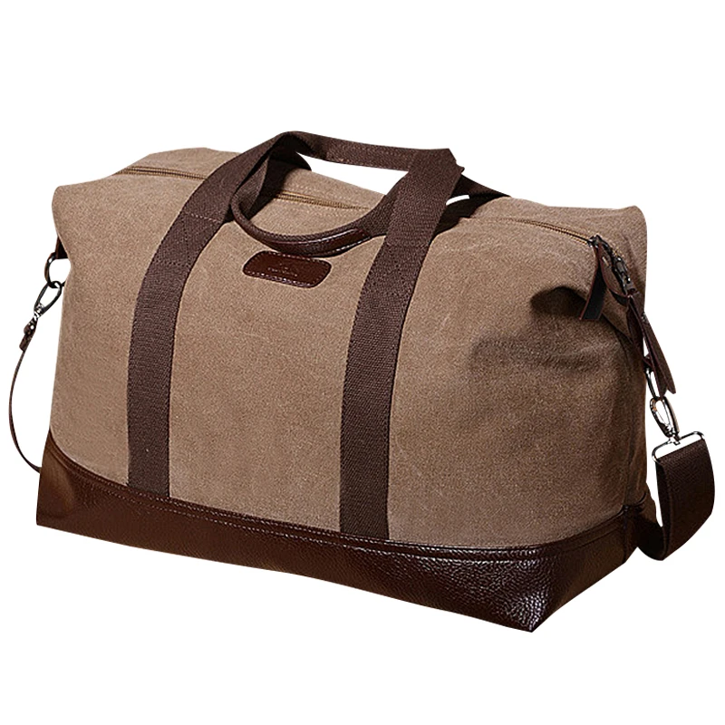 

Canvas Leather Men Travel Bags Big Luggage Bag Handbag Foldable Duffel Bags Travel Big Large Weekend Bag 30T