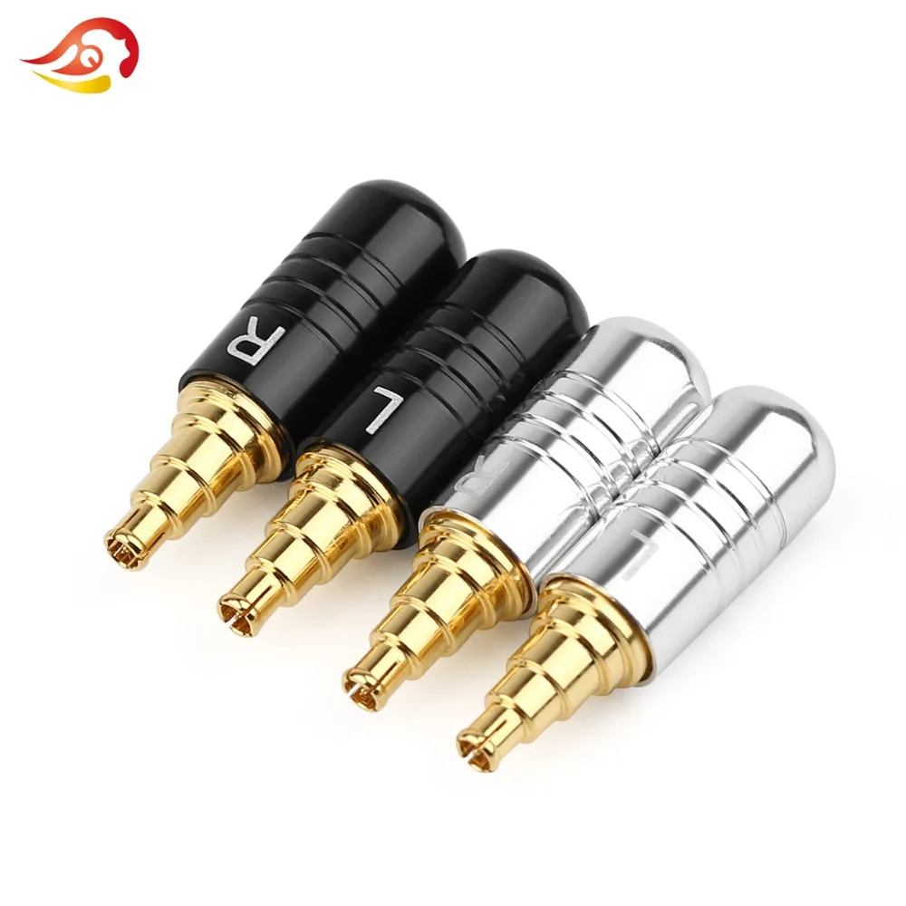 QYFANG Beryllium Copper DIY Earphone Pin For IE40 Pro Solder Cable Wire Connector Audio Jack Aluminum Alloy HiFi Headphone Plug