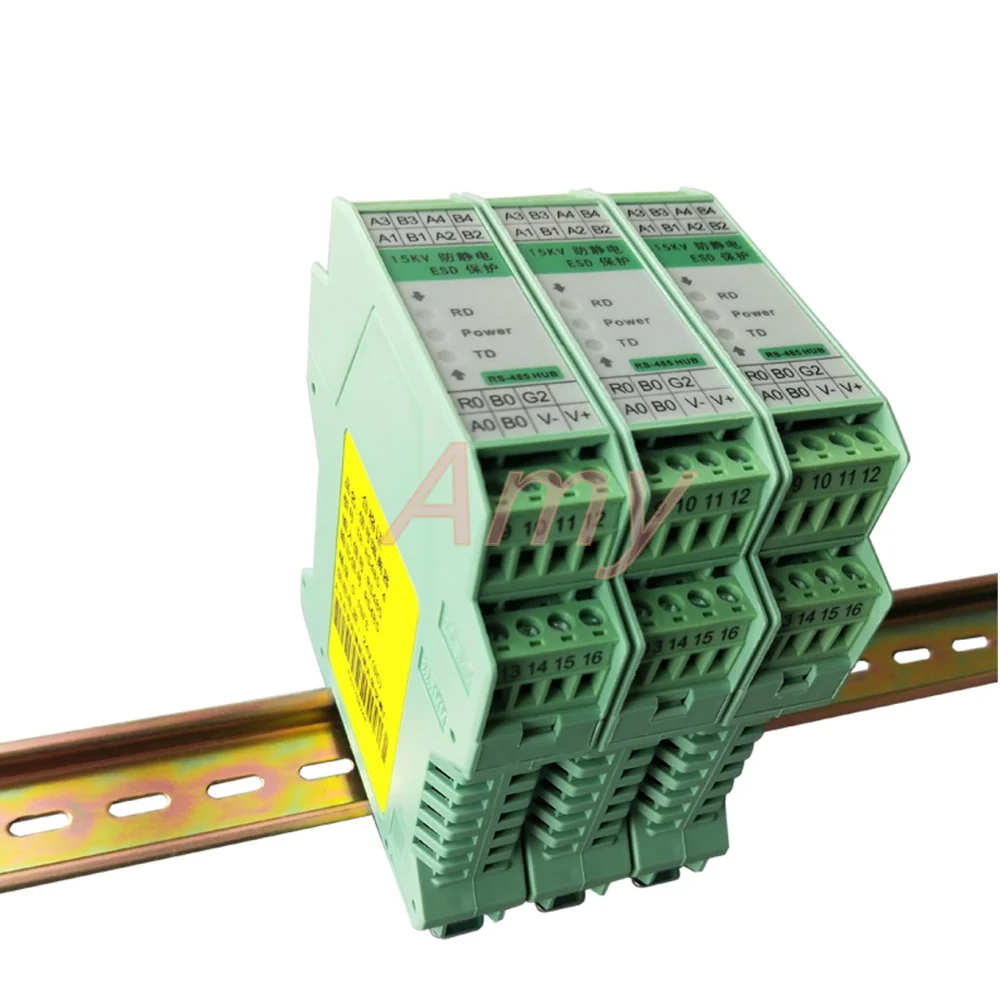 Industrial RS485 repeater signal amplifier high performance photoelectric isolation grid lightning protection two-way communicat
