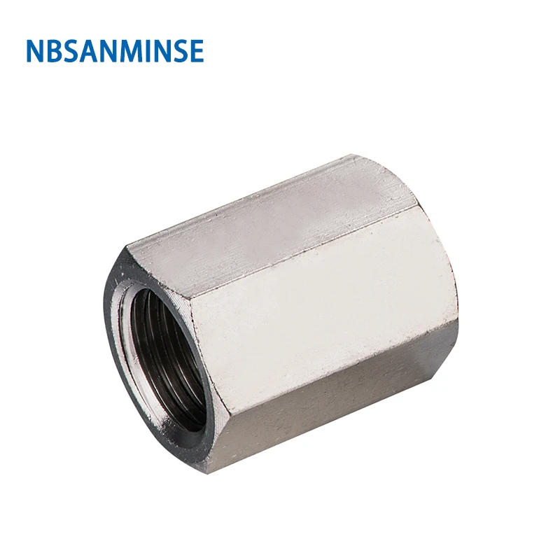 NBSANMINSE 10Pcs/Lot BA 1/8 1/4 3/8 1/2 Transition Pneumatic Air Fitting Two Thread End Brass Material 10Bar For Air water