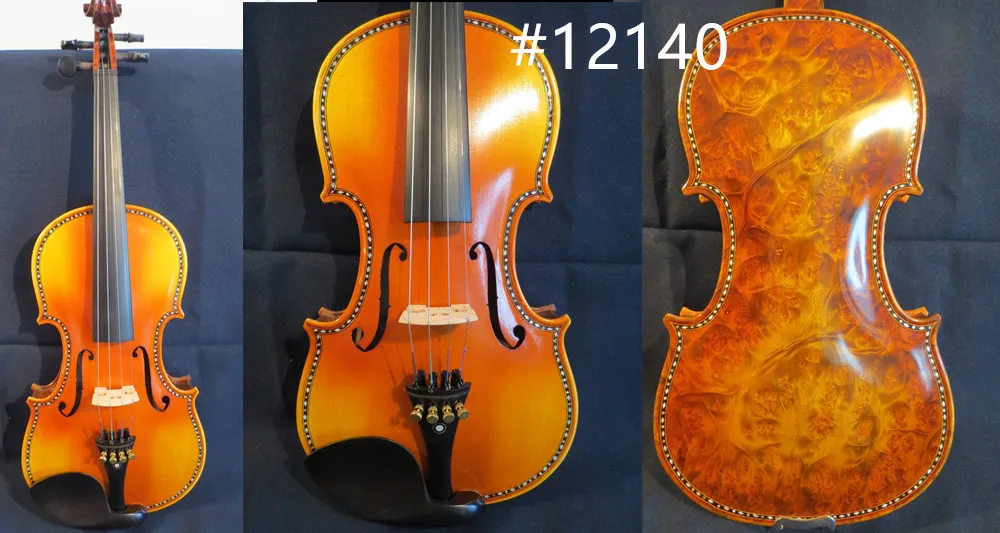 

SONG Brand master violin 4/4,brid's eye curly maple wood back inlay shell #12140